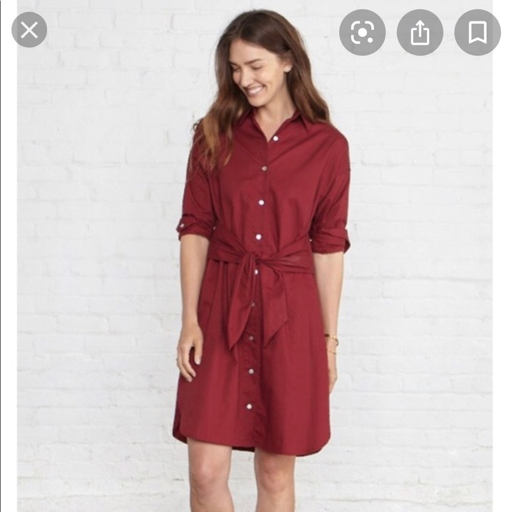 Amour Vert Cotton Shirt Dress